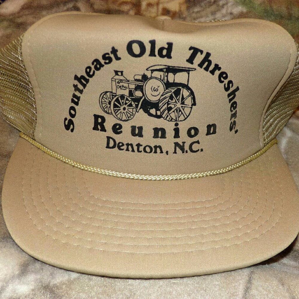Vintage trucker hat old thresher Denton N.C. cap